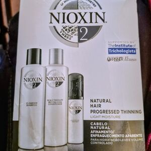 Nioxin System 2 Light Moisture Cleanser Shampoo & Conditioner Trio - White
